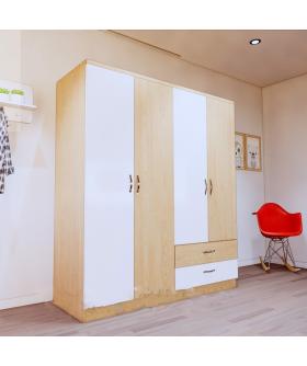 Tủ quần áo 040a16 - Gỗ MDF - Dài 1.4m đến 2m (Cao 2m)